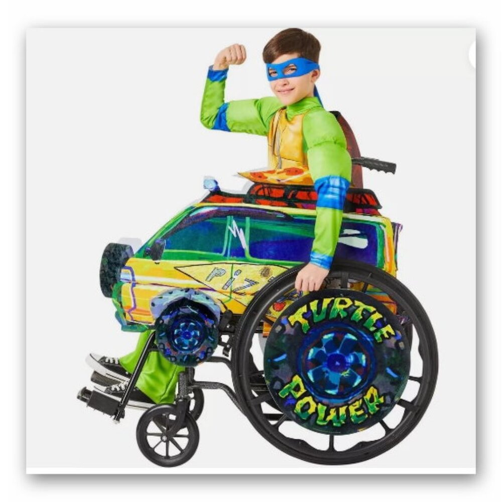 NWT Teenage Mutant Ninaj Turtles Pizza Van Adaptive Wheelchair Cover child size